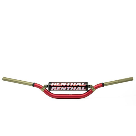Guidon RENTHAL Twinwall 996 Villopoto/Stewart rouge
