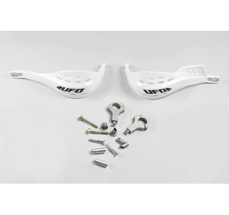 Protège-mains UFO Jumpy supermotard Ø28mm blanc
