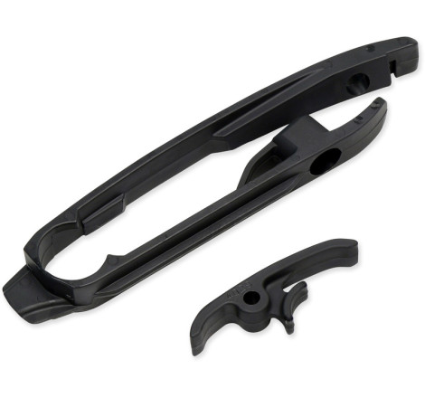 Kit patin de bras oscillant + patin de chaîne inférieur UFO noir 125/250/350/450 SX/SX-F/TC/FC