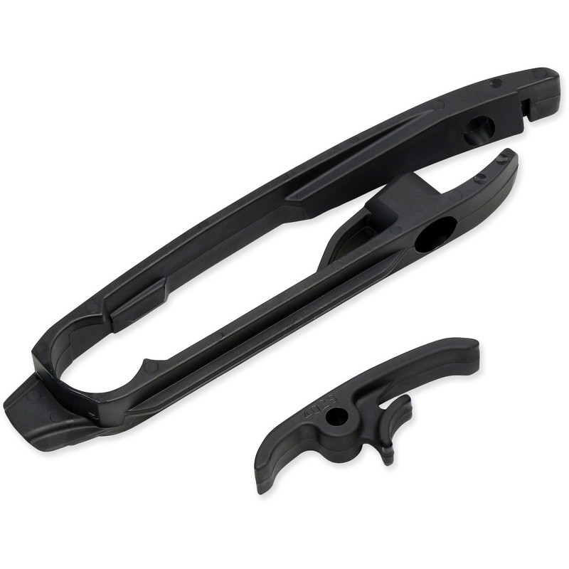 Kit patin de bras oscillant + patin de chaîne inférieur UFO noir 125/250/350/450 SX/SX-F/TC/FC