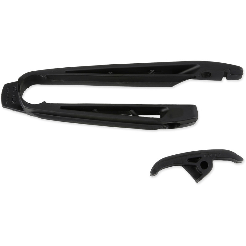 Kit patin de bras oscillant + patin de chaîne inférieur UFO noir 125/250/450 SX/SX-F 2007 à 2010
