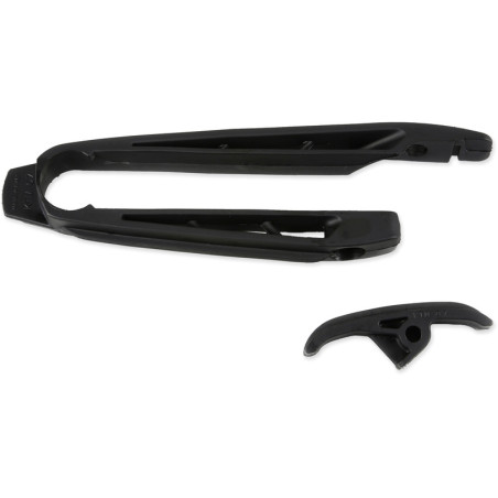 Kit patin de bras oscillant + patin de chaîne inférieur UFO noir 125/250/450 SX/SX-F 2007 à 2010