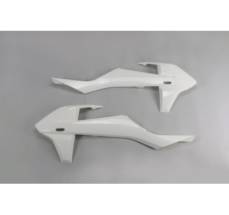 Ouïes de radiateur UFO Blanc pour KTM SX/SX-F 125/250/350/450