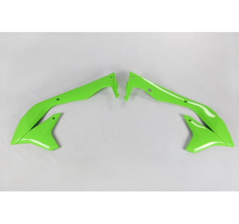 Ouïes de radiateur UFO Vert pour Kawasaki KX-F 450 2016 à 2018
