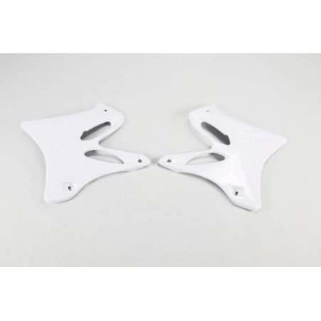 Ouïes de radiateur UFO Blanc pour Yamaha YZ 125/250 2002 à 2014
