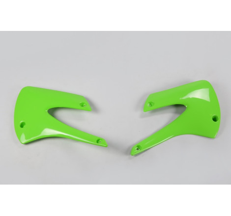 Ouïes de radiateur UFO Vert pour Kawasaki KX 85 2001 à 2013