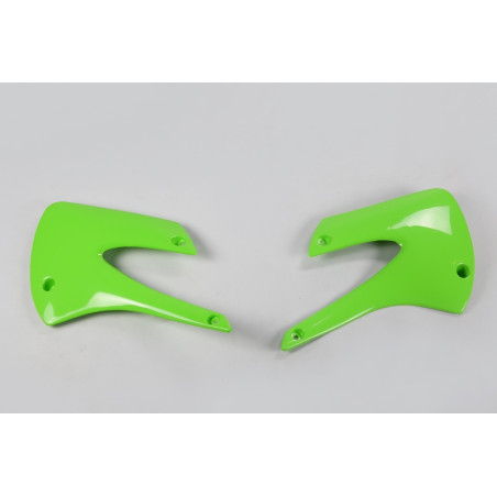Ouïes de radiateur UFO Vert pour Kawasaki KX 85 2001 à 2013
