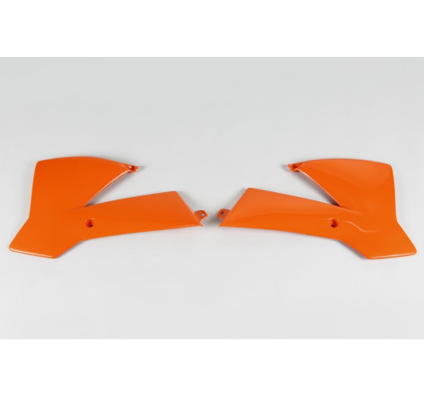 Ouïes de radiateur UFO Orange pour KTM 65 SX 2002 à 2008