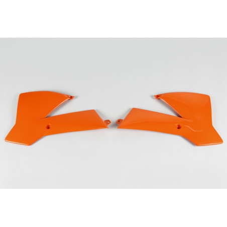 Ouïes de radiateur UFO Orange pour KTM 65 SX 2002 à 2008