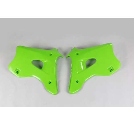 Ouïes de radiateur UFO Vert pour Kawasaki KX 125/250 1994 à 1998