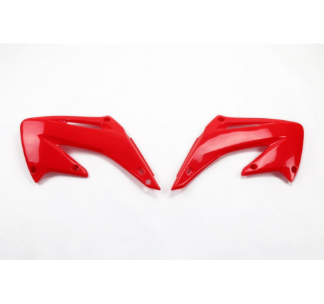 Ouïes de radiateur UFO Rouge pour Honda CR 125/250 2002 à 2007