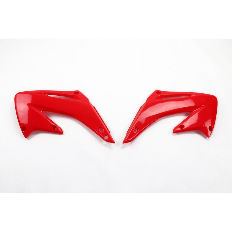 Ouïes de radiateur UFO Rouge pour Honda CR 125/250 2002 à 2007