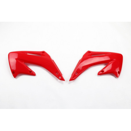 Ouïes de radiateur UFO Rouge pour Honda CR 125/250 2002 à 2007