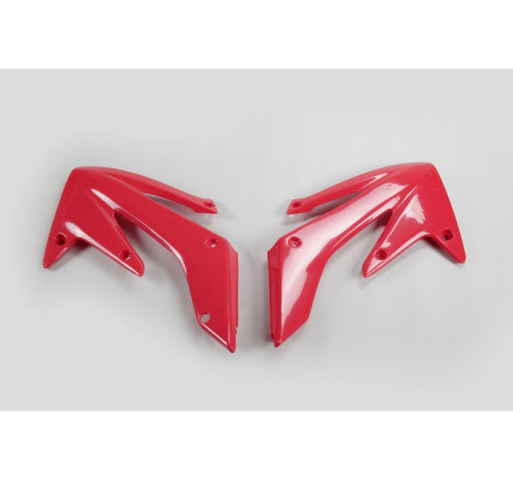 Ouïes de radiateur UFO Rouge pour Honda CRF 250 2004 à 2009