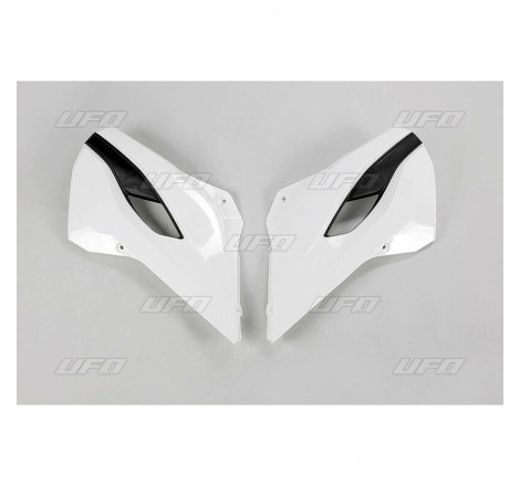 Ouïes de radiateur UFO Blanc/Jaune pour Husqvarna TC/FC 125/250/350/450