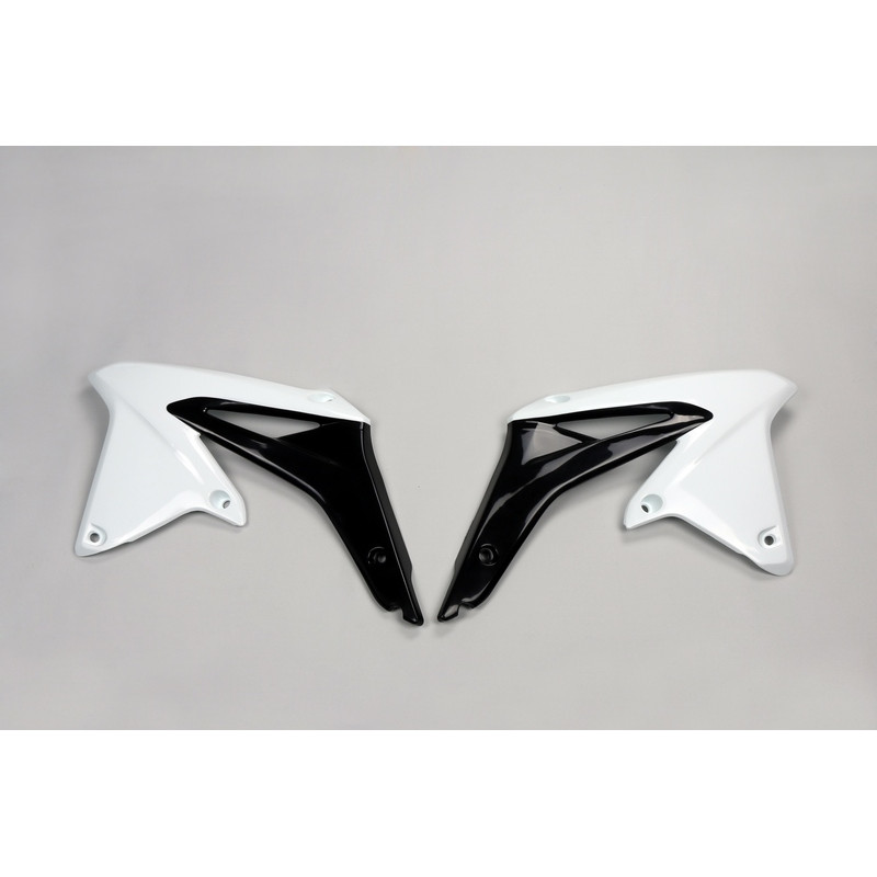 Ouïes de radiateur UFO Blanc/Noir pour Suzuki RM-Z 450 2009 à 2017