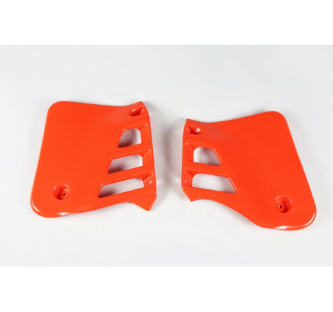 Ouïes de radiateur UFO Orange pour Honda CR 125 1987 à 1988