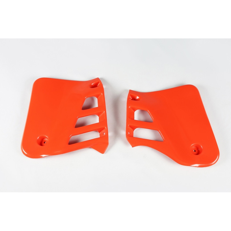 Ouïes de radiateur UFO Orange pour Honda CR 125 1987 à 1988