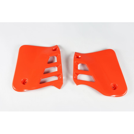 Ouïes de radiateur UFO Orange pour Honda CR 125 1987 à 1988