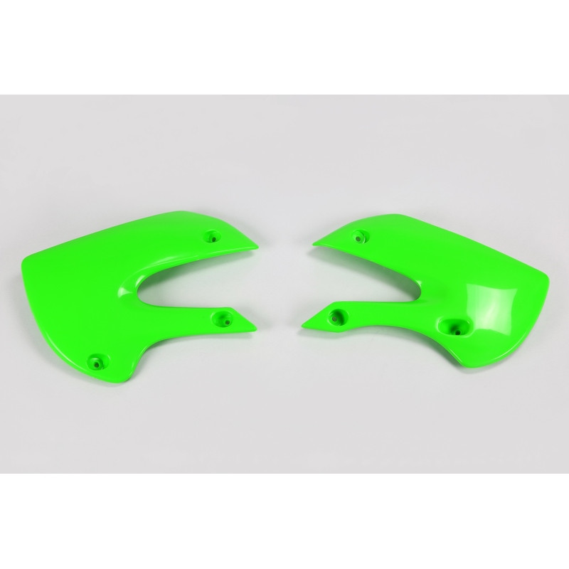 Ouïes de radiateur UFO Vert pour Kawasaki KX65 / KLX110