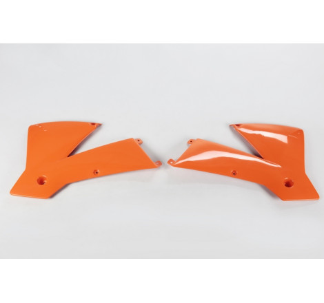 Ouïes de radiateur UFO Orange pour KTM SX 125/250 2001 à 2004