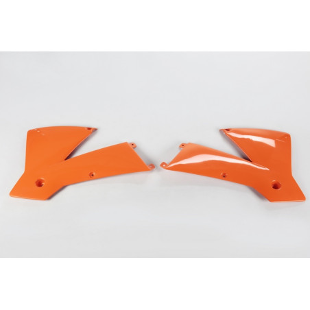 Ouïes de radiateur UFO Orange pour KTM SX 125/250 2001 à 2004
