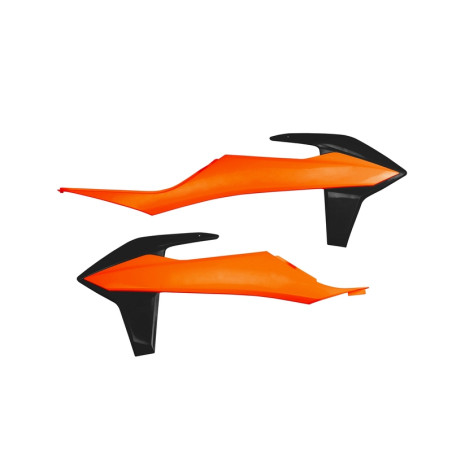 Ouïes de Radiateur UFO Orange/Noir pour KTM SX/SX-F 125/250/350/450 2019 à 2022