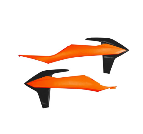 Ouïes de Radiateur UFO Orange/Noir pour KTM SX/SX-F 125/250/350/450 2019 à 2022