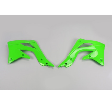 Ouïes de radiateur UFO Vert pour Kawasaki KX-F 450 2012 à 2015