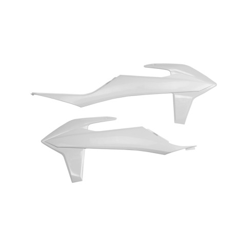 Ouïes de radiateur UFO Blanc pour KTM SX/SX-F 125/250/350/450 2019 à 2022