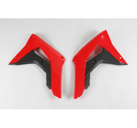 Ouïes de Radiateur UFO Rouge/Noir pour Honda CRF 250/450