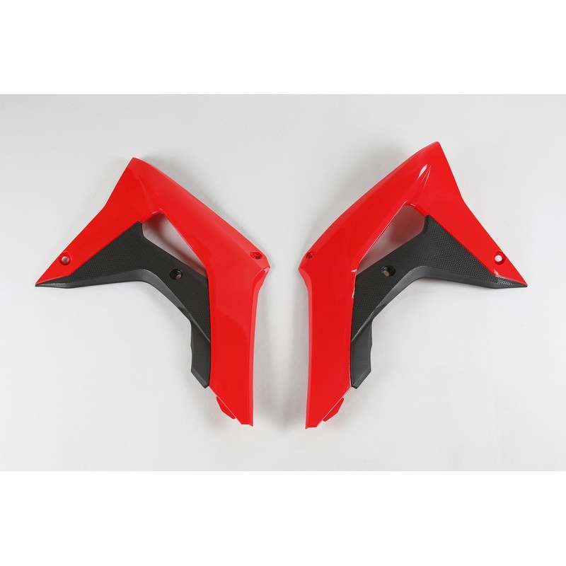Ouïes de Radiateur UFO Rouge/Noir pour Honda CRF 250/450