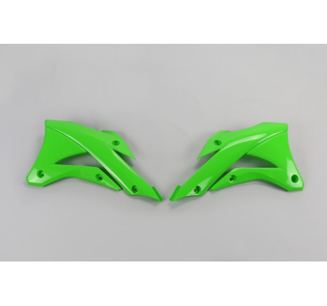Ouïes de radiateur UFO Vert pour Kawasaki KX 85 2014 à 2021