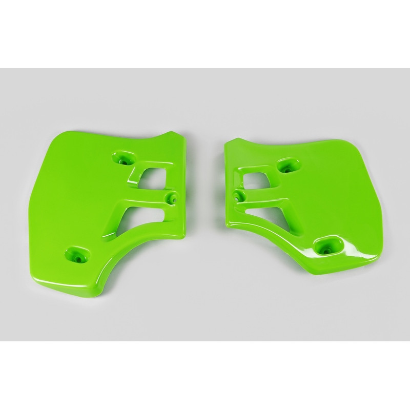 Ouïes de radiateur UFO Vert pour Kawasaki KX 500 1988 à 2003