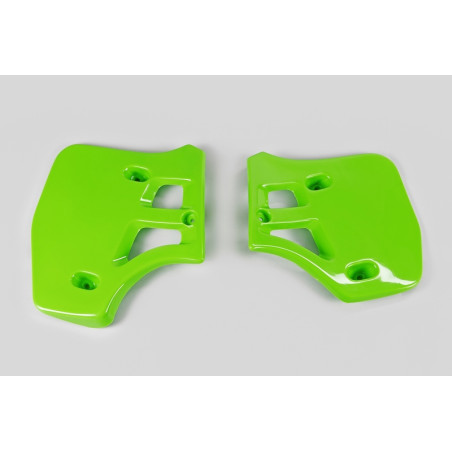 Ouïes de radiateur UFO Vert pour Kawasaki KX 500 1988 à 2003