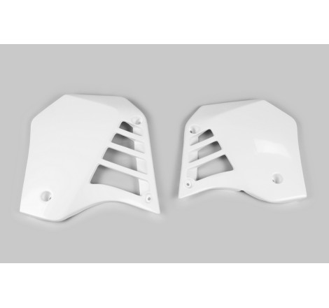 Ouïes de radiateur UFO Blanc pour Yamaha YZ 125 1987 à 1988