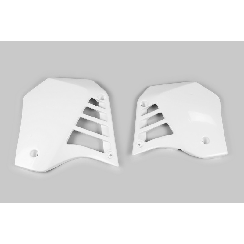 Ouïes de radiateur UFO Blanc pour Yamaha YZ 125 1987 à 1988