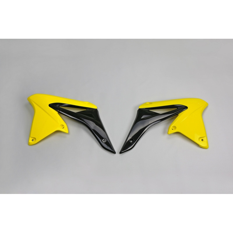 Ouïes de radiateur UFO Jaune pour Suzuki RM-Z 250 2010 à 2018