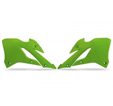 Ouïes de radiateur UFO Vert pour Kawasaki KX 85 2022 à 2025
