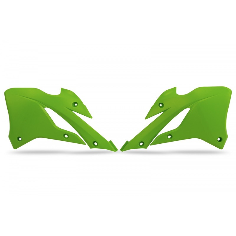 Ouïes de radiateur UFO Vert pour Kawasaki KX 85 2022 à 2025