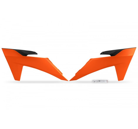 Ouïes de radiateur UFO Orange pour KTM SX/SX-F 125/250/350/450 2023 à 2024