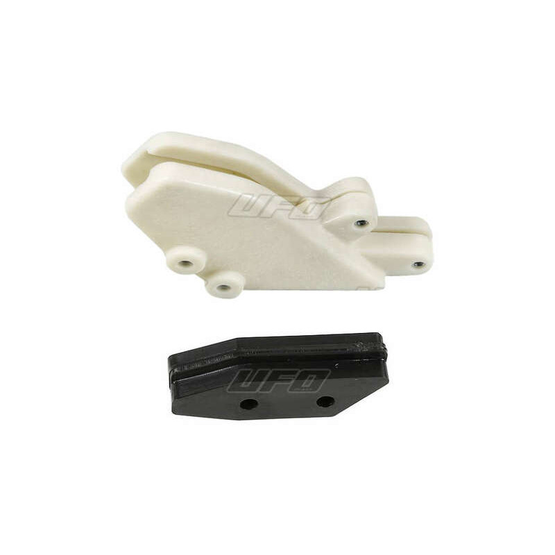 Kit guide chaîne + patin de guide chaîne UFO translucide/noir 125/250 KX