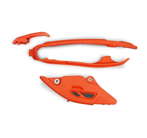 Kit guide chaîne + patin de bras oscillant UFO 125/250/350/450 SX/SX-F 2023 à 2025