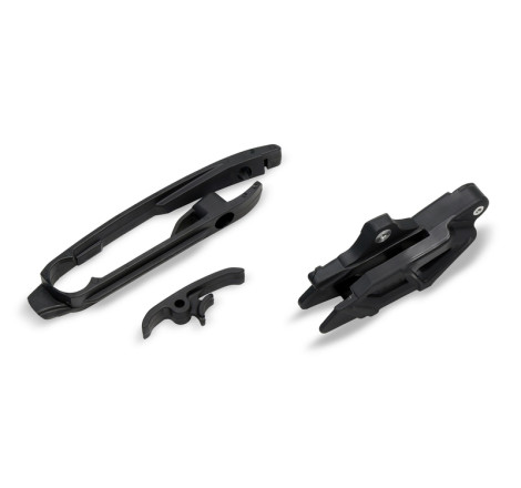 Kit patin de bras oscillant + guide chaîne UFO - noir 250/350/450 MC-F