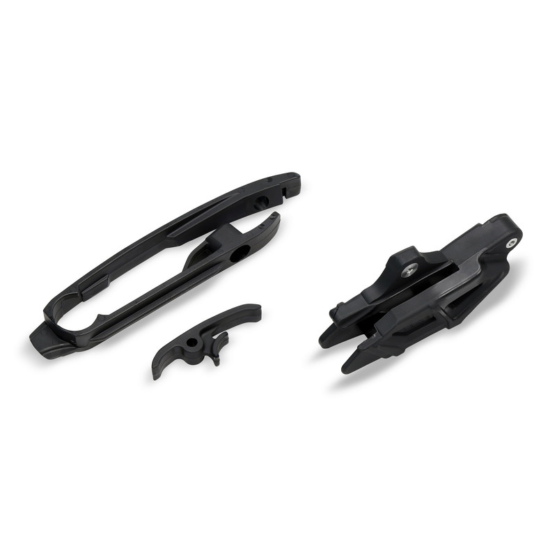 Kit patin de bras oscillant + guide chaîne UFO - noir 250/350/450 MC-F