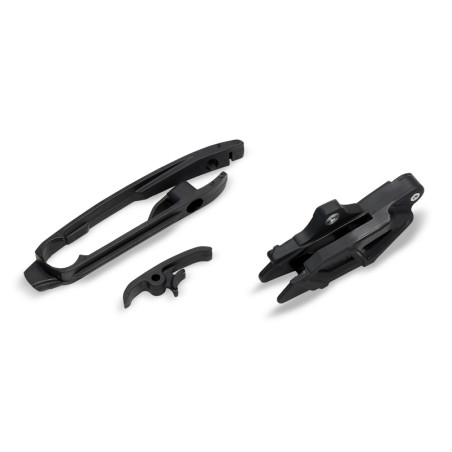 Kit patin de bras oscillant + guide chaîne UFO - noir 250/350/450 MC-F