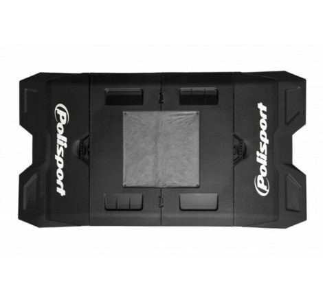 Tapis récupérateur pliable POLISPORT Bike Mat noir