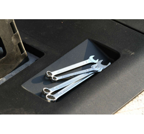 Tapis récupérateur pliable POLISPORT Bike Mat noir