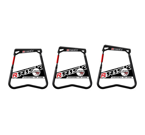 Lève-moto RISK RACING A.T.S. inclinaison réglable avec plaque aimantée pour entretien tout-terrain