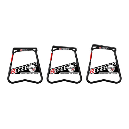 Lève-moto RISK RACING A.T.S. inclinaison réglable avec plaque aimantée pour entretien tout-terrain